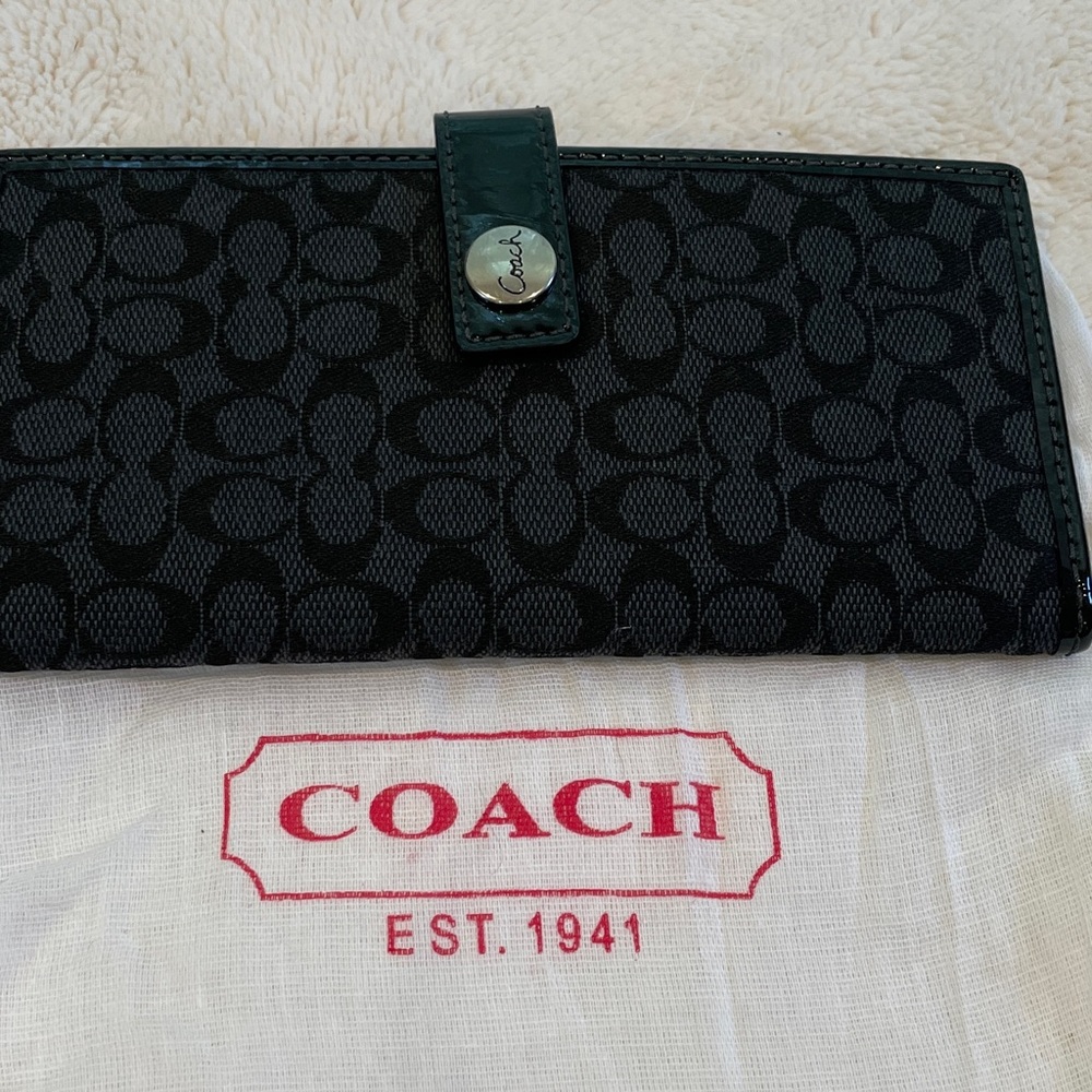 GUC COACH wallet black